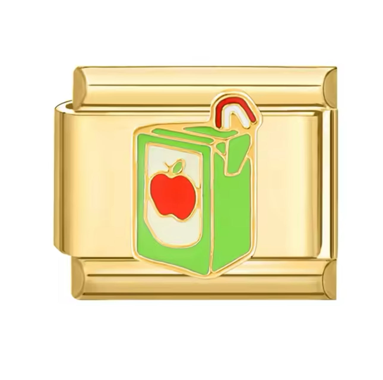 'Apple Juice' Gold Charm