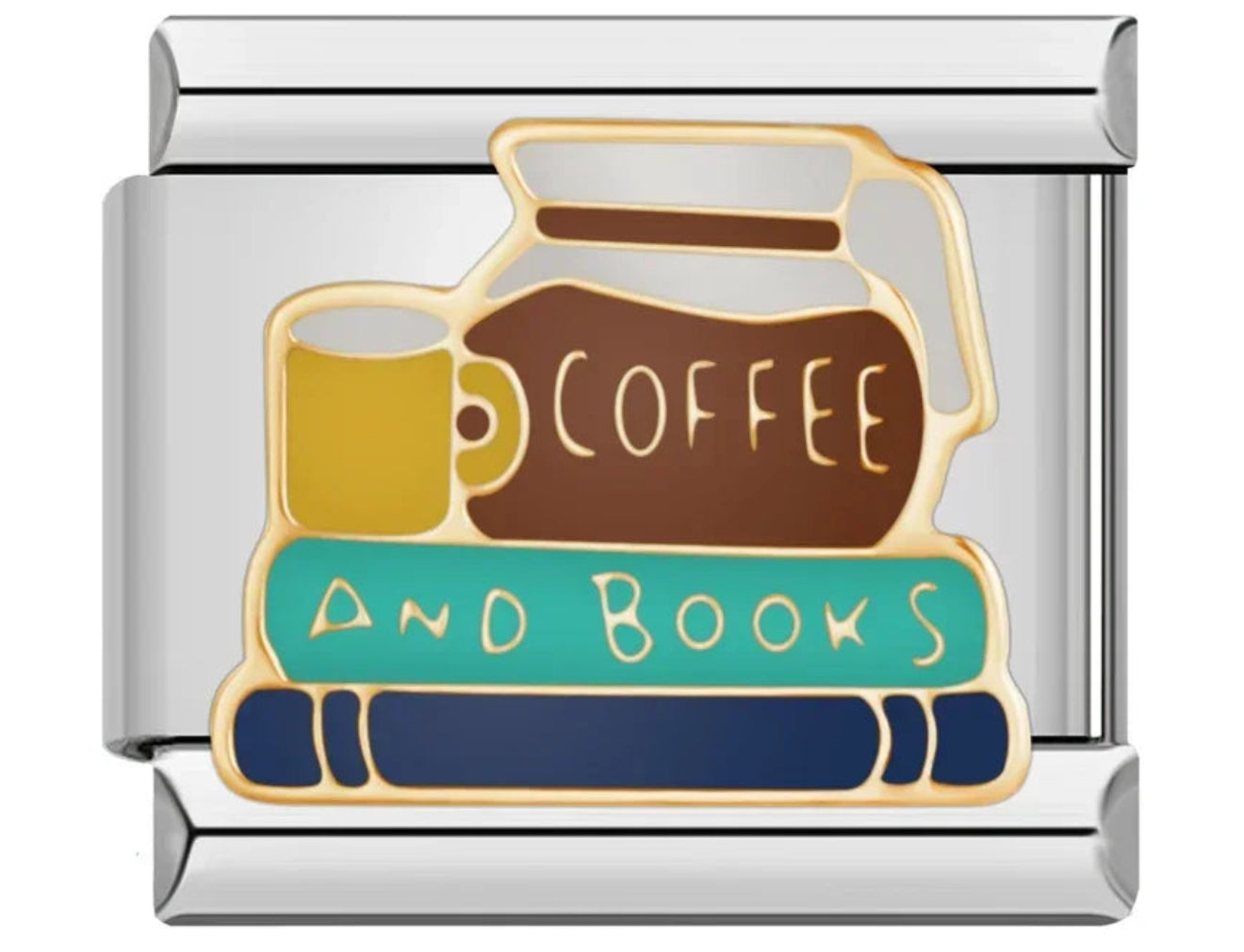 'Coffee And Books' Charm