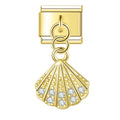 'Golden Shell' Charm Colgante