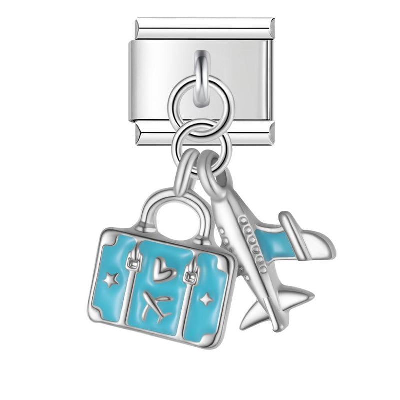 'Travel Lover' Charm Colgante