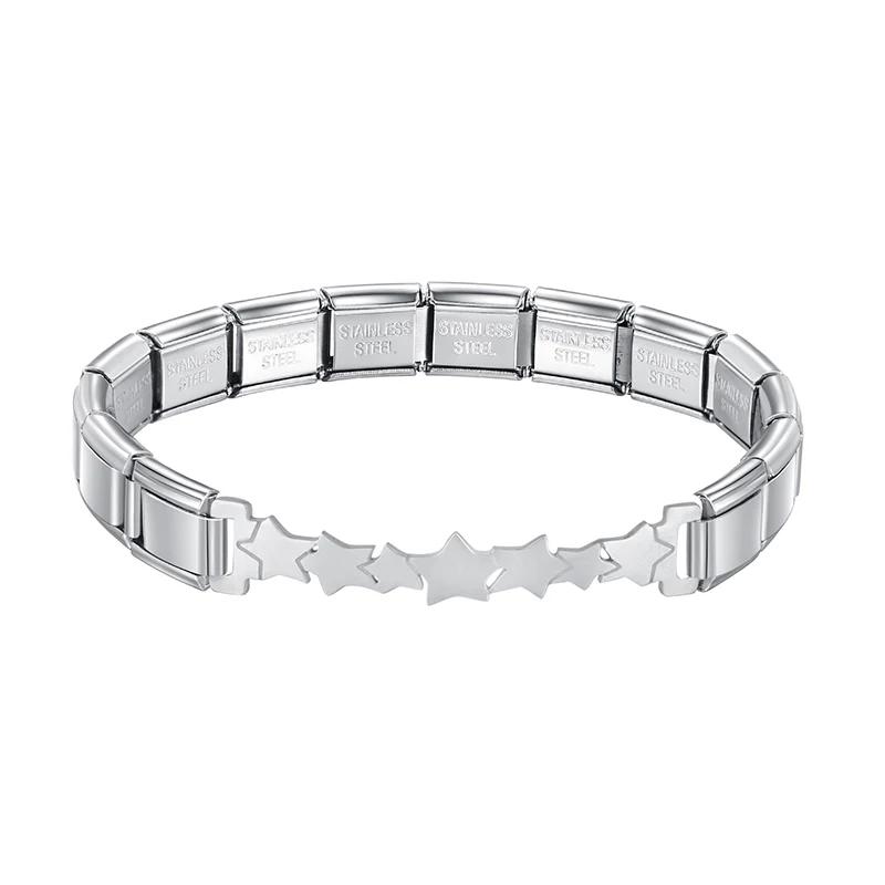 Silver Charm Bracelet (STARS)