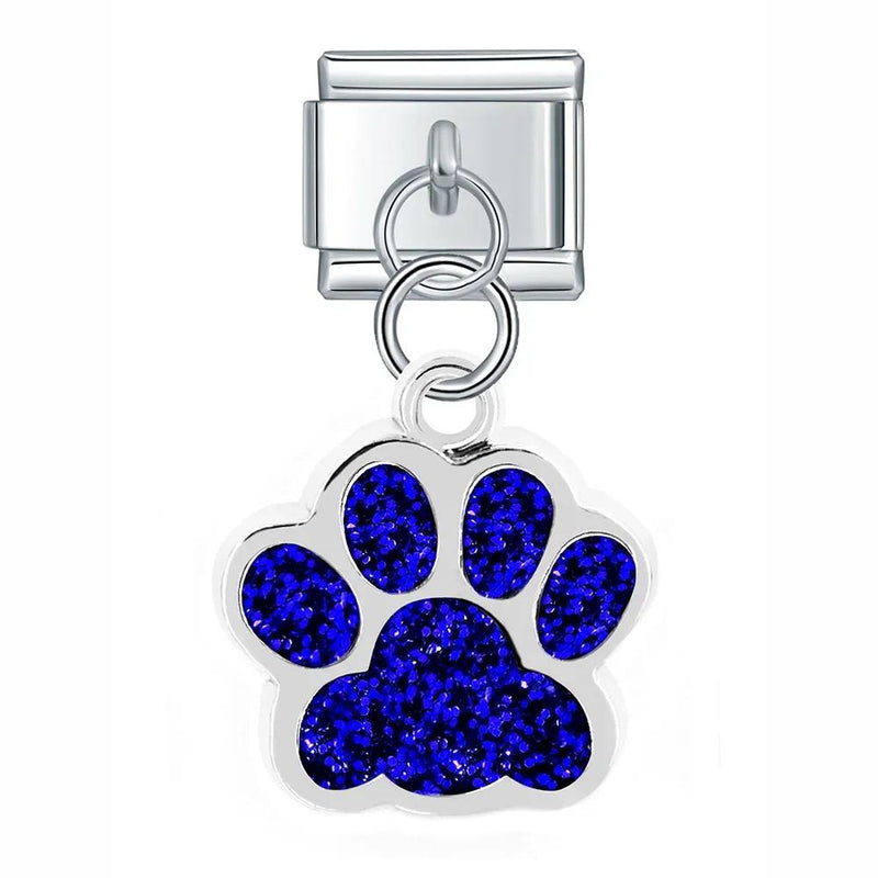 'Blue Paw' Charm Colgante