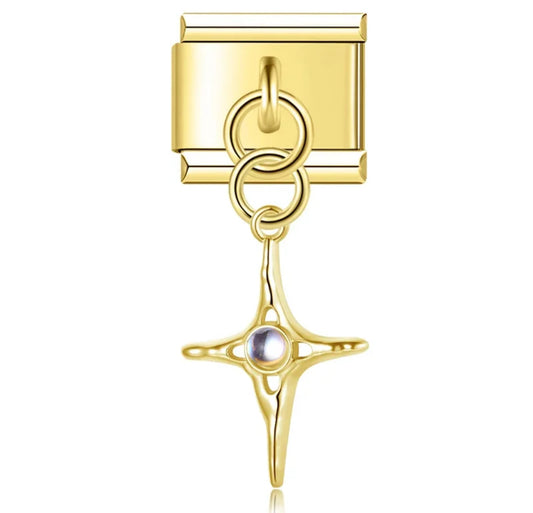 'Golden Star' Gold Charm Colgante