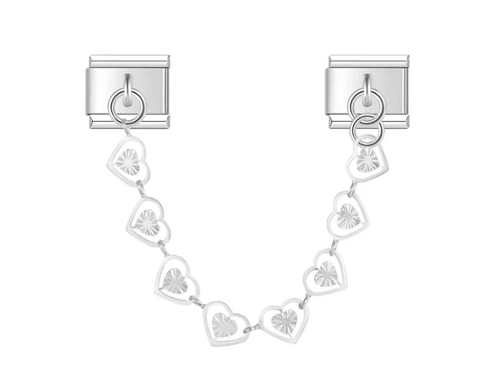 'Heart Chain' Charm Colgante