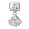 'Silver Shell' Charm Colgante