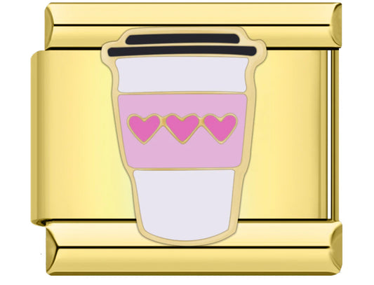'Coffee Cup' Gold Charm