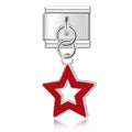 'Red Star' Charm Colgante