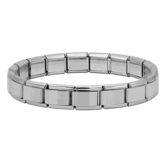 Silver Charm Bracelet (Glossy)