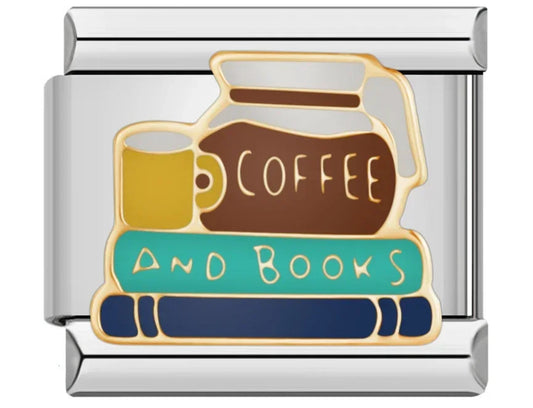 'Coffee And Books' Charm