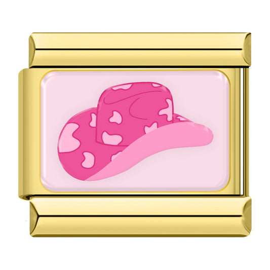 'Cowgirl Hat' Gold Charm